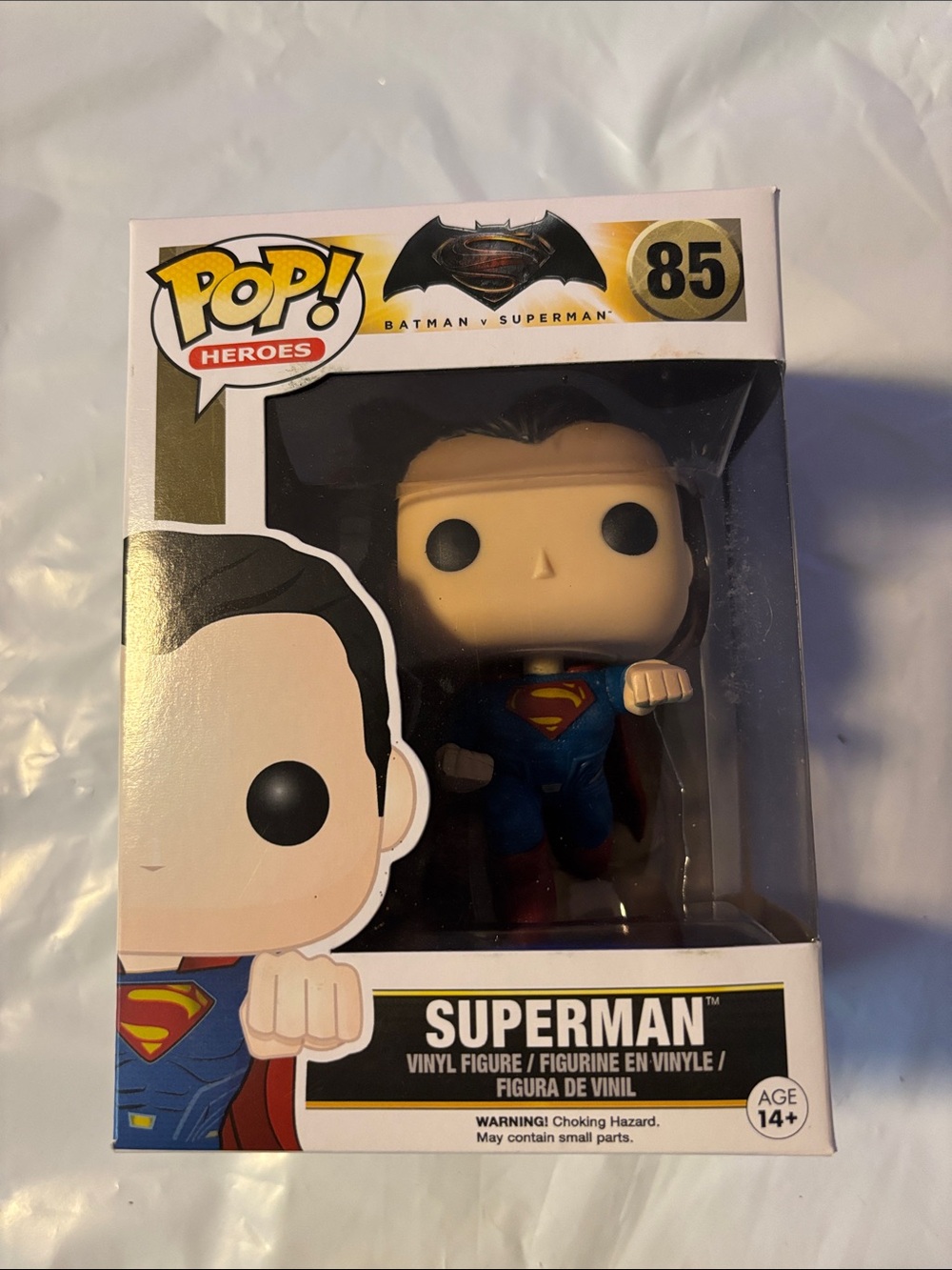 Funko Pop! Heroes Superman Vinyl Figure - Blue, Red, Yellow